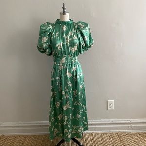 Sea NY Julian Print Puff Slv Dress